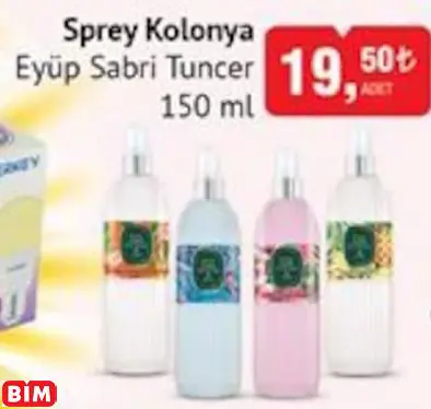 EYÜP SABRİ TUNCER SPREY KOLONYA
